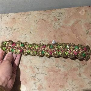 Boho Suede Leather Beaded Waist Belt